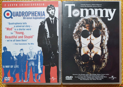 Quadrophenia + The movie Tommy dvd THE WHO 18€ !!