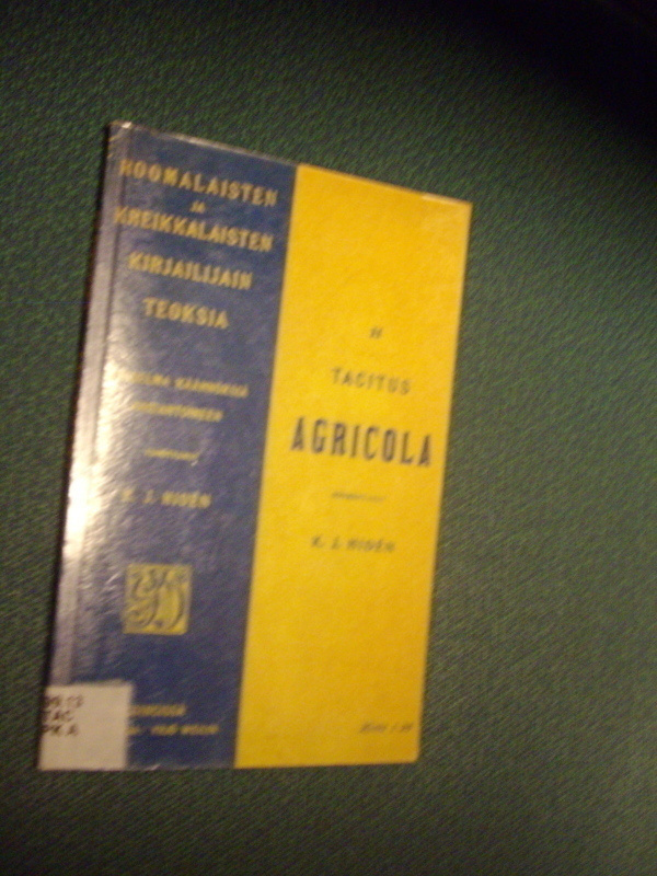 Tacitus, Publius Cornelius - Agricola (Sis.postikulut )