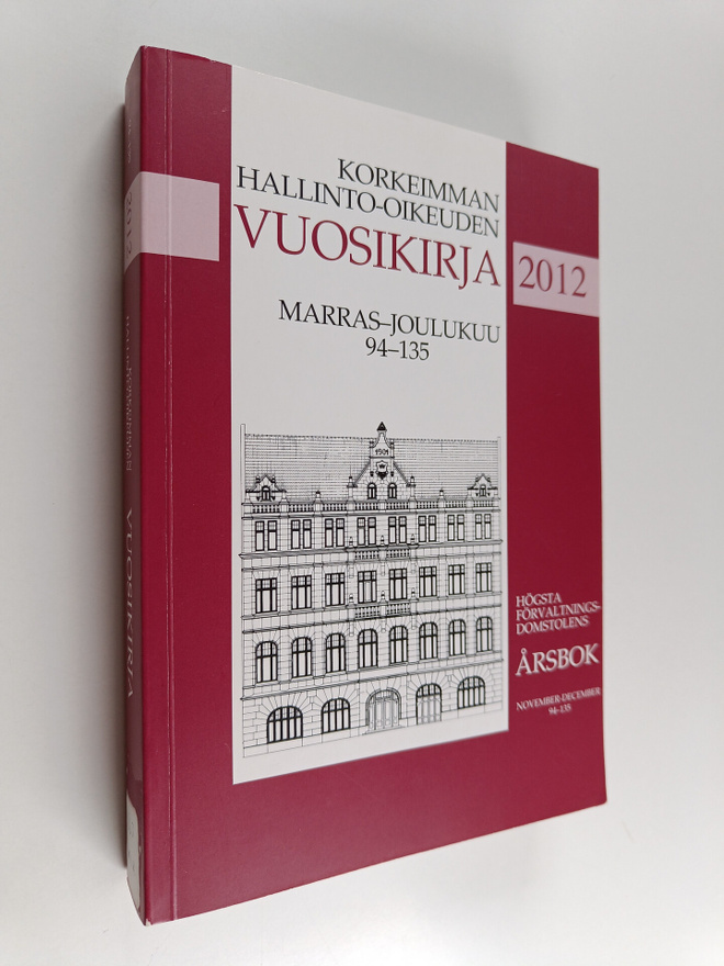 Korkeimman hallinto-oikeuden vuosikirja 2012 marras-joulu...