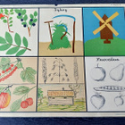 Opetustaulu Tilgmann n. 41,2 x 32,5 cm Syksy marjat vilja - pikkukuva 1
