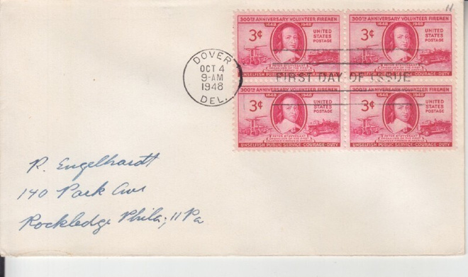 USA FDC 1948  nelilöllä