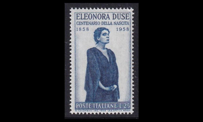 Italia 1026 ** Näyttelijä Eleonora Duse (1958)