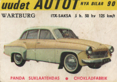 Purkkakuva. Panda. Uudet Autot n:o 90 WARTBURG