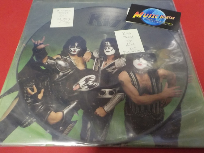 KISS - THE BEST OF LIVE EX-/EX- KUVALEVY 10''