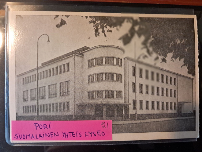 Pori, suomalainen yhteislyseo  kulkematon vanha kortti.