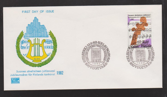 FDC 1982 Suomen säveltaiteen juhlavuosi