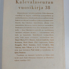 Kalevalaseuran vuosikirja 38 - pikkukuva 2