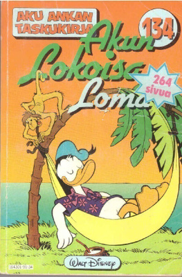 Aku Ankan taskukirja #134 - Akun lokoisa loma