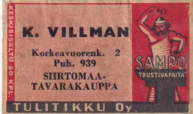 Helsinki, K. Villman, Korkeavuorenk. 2 , Sampo,      7/13