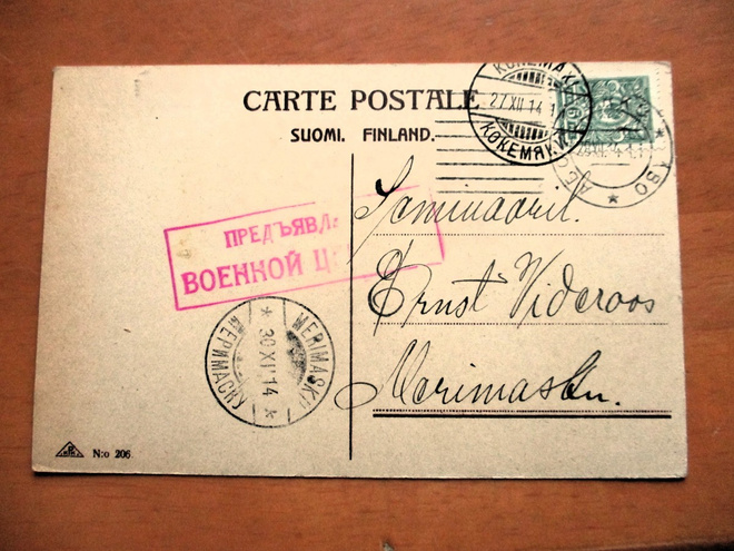 1914 Kokemäki sens kortti Merimaskuun
