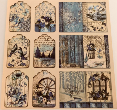 Korttikuva-arkki / 15 x 15 cm