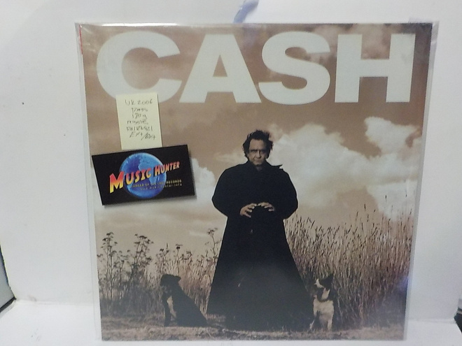 JOHNNY CASH - AMERICAN RECORDINGS EX+/EX+ REISSUE LP +