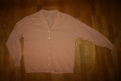 Italialainen pinkki/koralli villatakki 46-48
