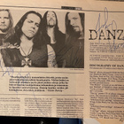 DANZIG -yhtyeen nimikirjoitukset lehtileikkeessä - pikkukuva 1