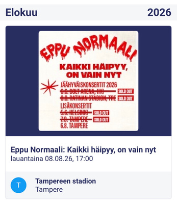 Eppu Normaali 8.8. Ratina, 2 kpl