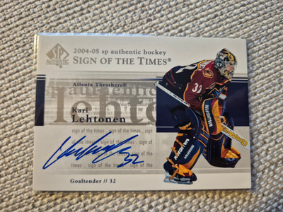Kari Lehtonen - SP Authentic 2004-05 - Sign of the Times