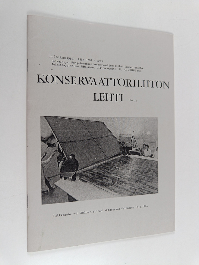 Konservaattoriliiton lehti n:o 12, helmikuu 1986