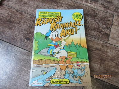 Aku Ankan taskukirja 145 - Räpylät rannalle, Aku! (1.Painos)
