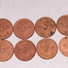 5 penniä 1930 kupari 8kpl - pikkukuva 1