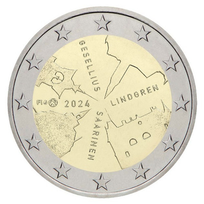 ** SUOMI 2€ 2024 Arkkitehtuuri UNC pillerissä **