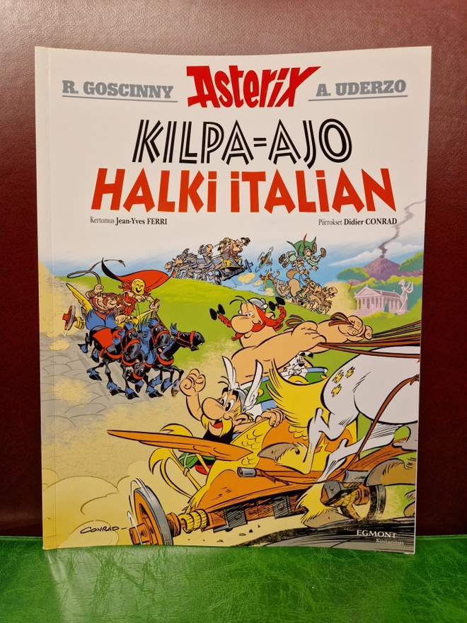 Asterix kilpa-ajo halki Italian . 1 Painos