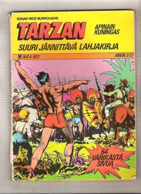 Tarzan, 8 lehteä, mm. lahjakirja 1972 ja N:o 12 1974.