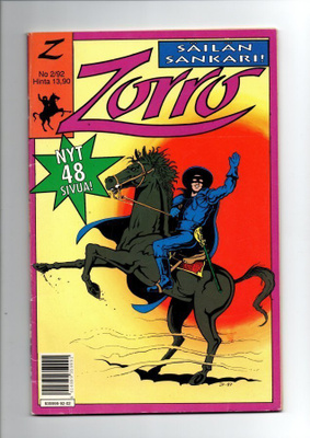 ZORRO Säilän sankari. n:o 2 1992