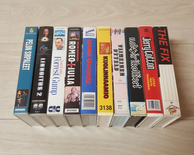 10 kpl VHS-kasetit (Paketti 2)