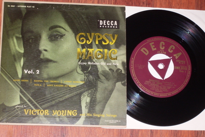 7" VICTOR YOUNG - Gypsy Magic vol.2 - EP single 1953 EX