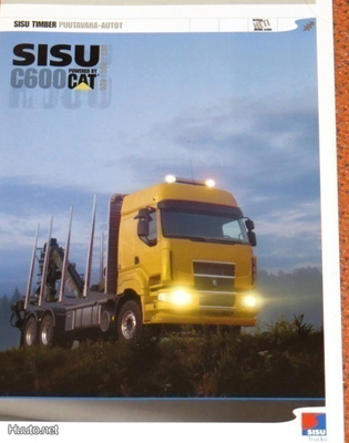 2006 Sisu C600 tukkiauto esite - kuorma-auto