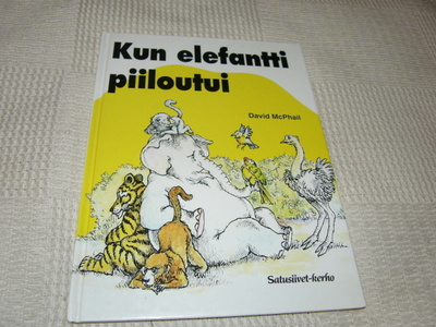 David McPhail Kun elefantti piiloutui