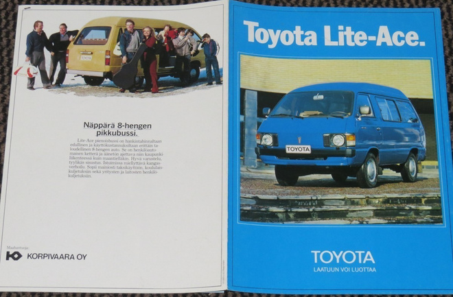 1982 Toyota Lite-Ace esite - Korpivaara - KUIN UUSI
