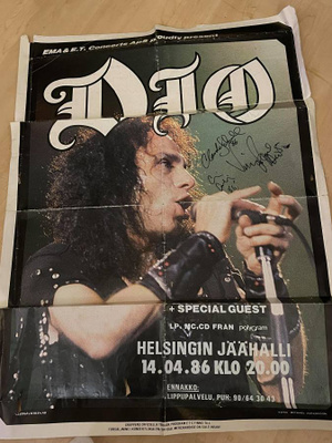 Goldy, Appice & Schnell / Dio nimikirjoitukset julisteessa