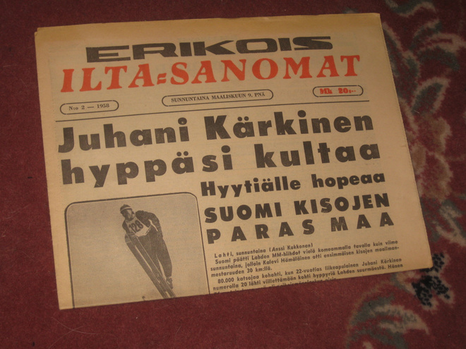 Erikois Ilta-Sanomat  9.3.1958
