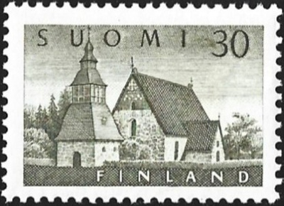 1956 M-54 Lammin kirkko 30 mk ** LaPe 454