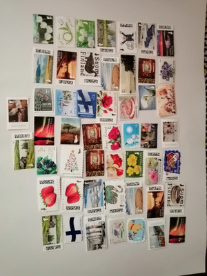 Ohileimattuja ikimerkkejä 50 kpl pestyjä
