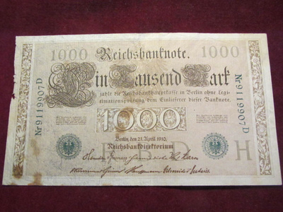 1000 mark 1910 Saksa-Germany