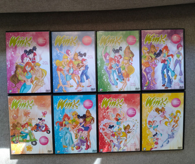 Winx Club – Kausi 1 DVD-levyt 1–8 | Hyväkuntoinen setti