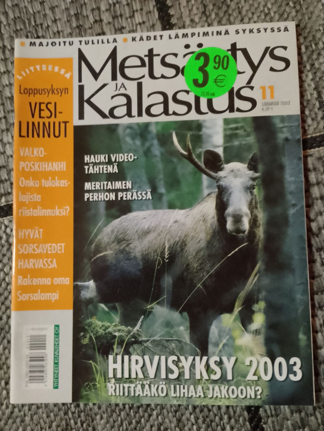 Metsästys ja kalastus 11/2002