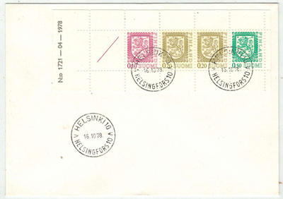 1978 AV 9 vihkolehti 1721-04-1978 ensipäiväkuori