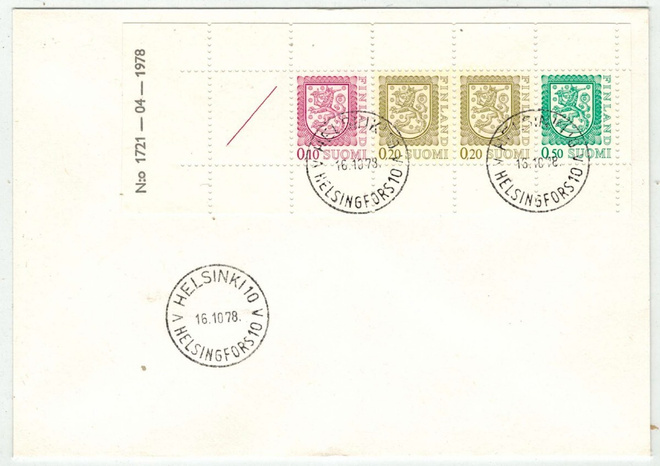 1978 AV 9 vihkolehti 1721-04-1978 ensipäiväkuori
