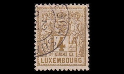 Luxemburg 47D o Allegoria 4 C (12½) (1882)