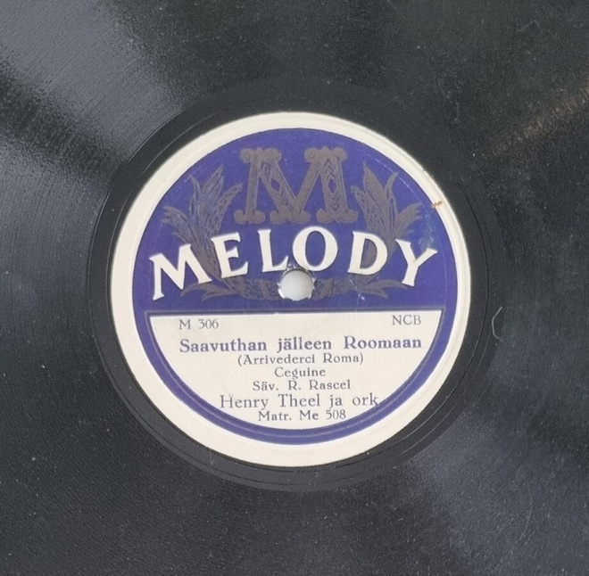 Savikiekko 1956 - Henry Theel - Melody M 306