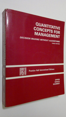 Gary D. Eppen : Quantitative concepts for management : de...