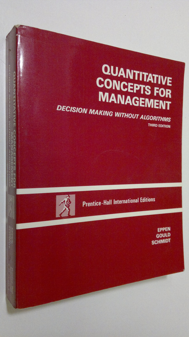 Gary D. Eppen : Quantitative concepts for management : de...
