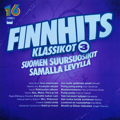 FINNHITS KLASSIKOT 3 (CD), 2010, mm. Carola, Vicky, Irwin