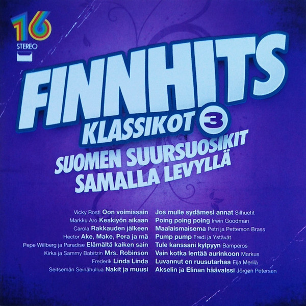 FINNHITS KLASSIKOT 3 (CD), 2010, mm. Carola, Vicky, Irwin