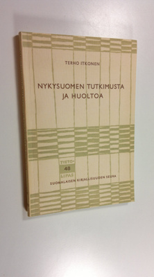 Terho Itkonen : Nykysuomen tutkimusta ja huoltoa