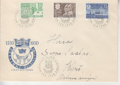 FDC 1950 Helsinki