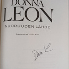 Donna Leon : Nuoruuden lähde (signeerattu) - pikkukuva 3